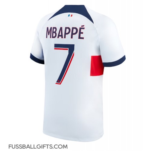 Paris Saint-Germain Kylian Mbappe #7 Fußballbekleidung Auswärtstrikot 2023-24 Kurzarm